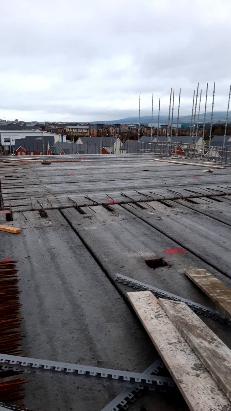 Construction work at Block E City West, Dublin - Formwork, Concreting, Steel Fixing and Labour Hire from MC Formwork, Donegal, Ireland