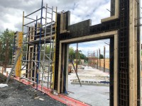 Construction work at Castletymon Library, Dublin 24 - Formwork, Concreting, Steel Fixing and Labour Hire from MC Formwork, Dublin & Donegal, Ireland