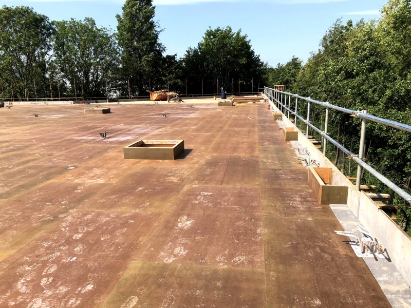 Construction work at Castletymon Library, Dublin 24 - Formwork, Concreting, Steel Fixing and Labour Hire from MC Formwork, Dublin & Donegal, Ireland