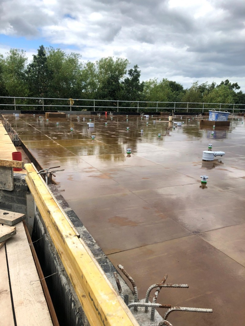 Construction work at Castletymon Library, Dublin 24 - Formwork, Concreting, Steel Fixing and Labour Hire from MC Formwork, Dublin & Donegal, Ireland